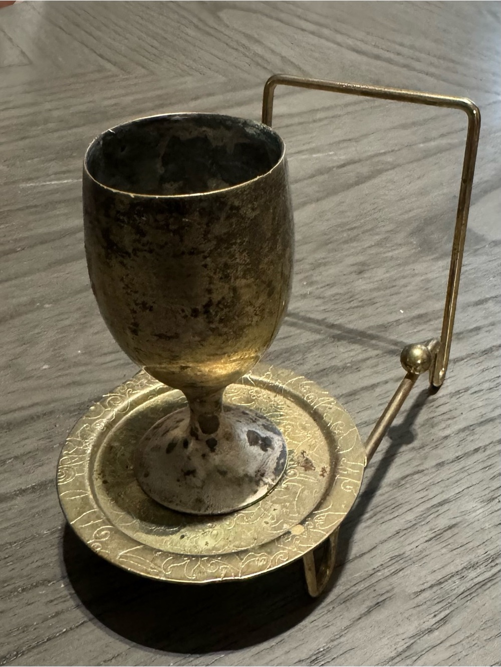 Leonard Silver Company Goblet set with display stand
